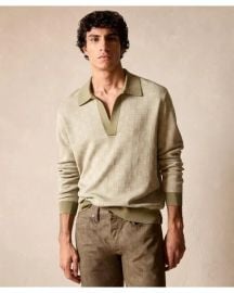 Todd Snyder Relaxed Silk cotton Montauk Sweater Polo at Todd Snyder